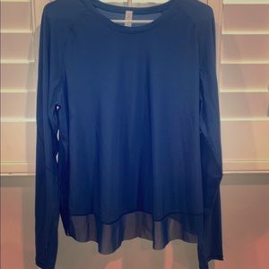 “LULU LEMON” dark blue long sleeve shirt SIZE 12